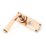 This is an image showing From The Anvil - Polished Bronze Avon Lever Euro Lock Set available from trade door handles, quick delivery and discounted prices