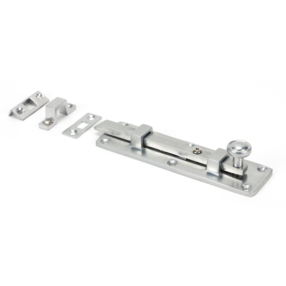 This is an image showing From The Anvil - Satin Chrome 6" Universal Bolt available from trade door handles, quick delivery and discounted prices
