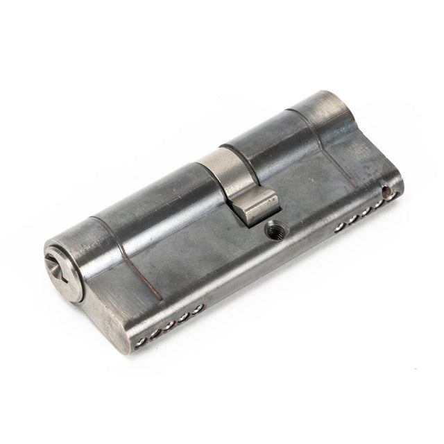 This is an image showing From The Anvil - Pewter 35/45 5pin Euro Cylinder KA available from trade door handles, quick delivery and discounted prices