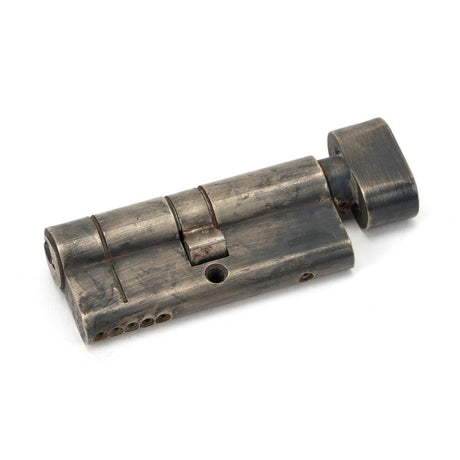 This is an image showing From The Anvil - Pewter 35/35 5pin Euro Cylinder/Thumbturn available from trade door handles, quick delivery and discounted prices