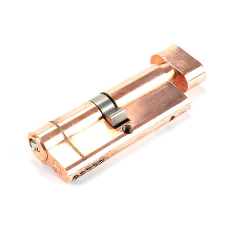 This is an image showing From The Anvil - Polished Bronze 40/40 5pin Euro Cylinder/Thumbturn available from trade door handles, quick delivery and discounted prices