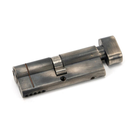 This is an image showing From The Anvil - Pewter 40/40 5pin Euro Cylinder/Thumbturn available from trade door handles, quick delivery and discounted prices