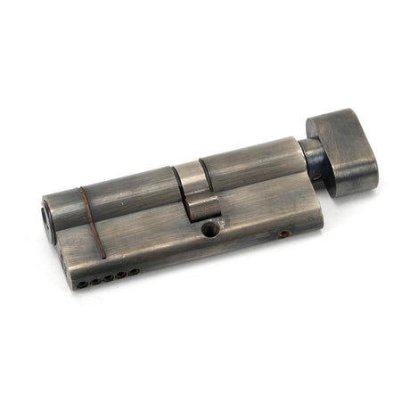 This is an image showing From The Anvil - Pewter 35T/45 5pin Euro Cylinder/Thumbturn available from trade door handles, quick delivery and discounted prices