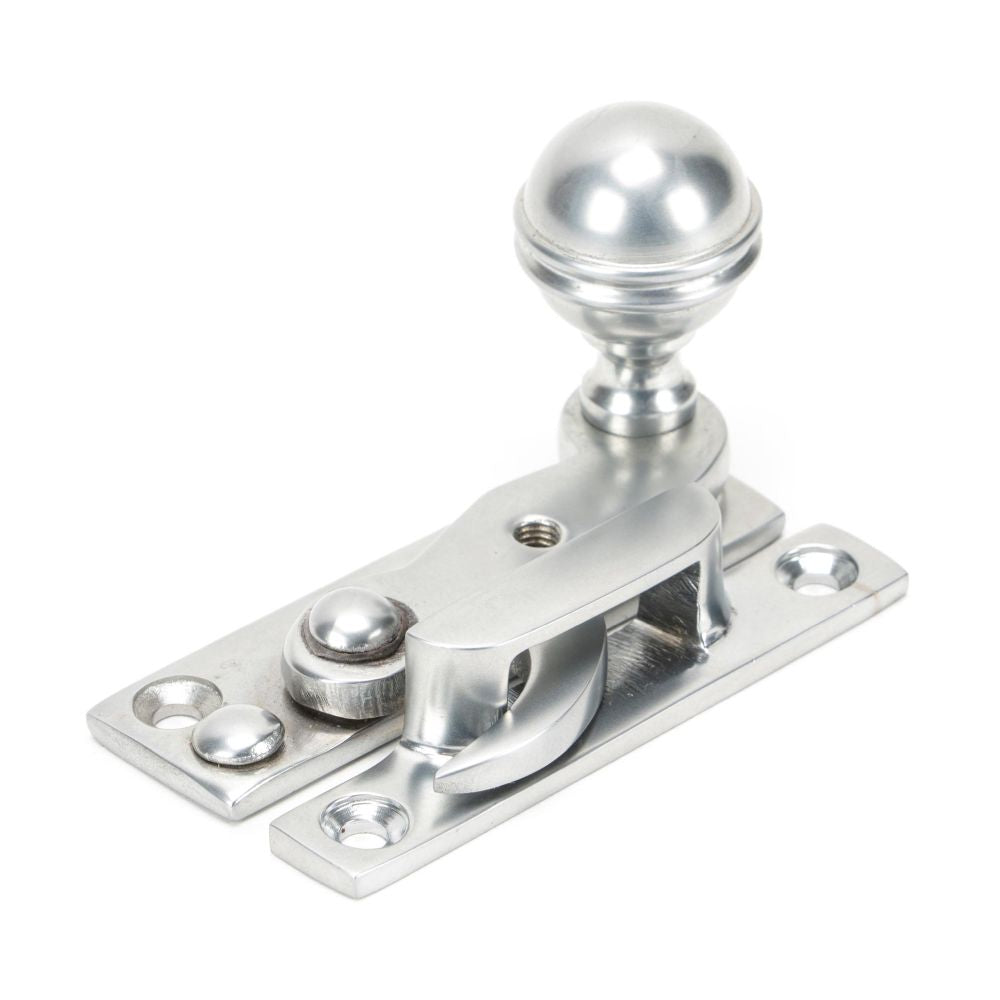 This is an image showing From The Anvil - Satin Chrome Prestbury Sash Hook Fastener available from trade door handles, quick delivery and discounted prices