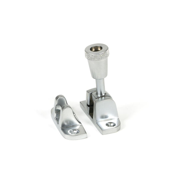 High quality image of From The Anvil - Satin Chrome Brompton Brighton Fastener (Radiused) | Sku. 45946 | Trade Door Handles, Kendal.