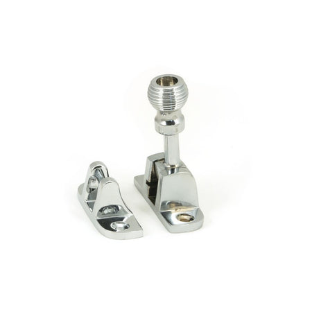 This is an image showing From The Anvil - Polished Chrome Beehive Brighton Fastener (Radiused) available from trade door handles, quick delivery and discounted prices