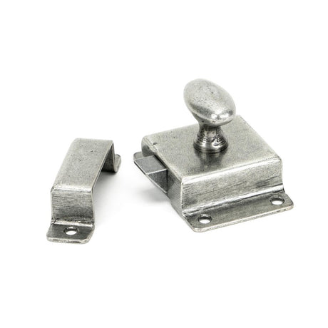 This is an image showing From The Anvil - Pewter Cabinet Latch available from trade door handles, quick delivery and discounted prices