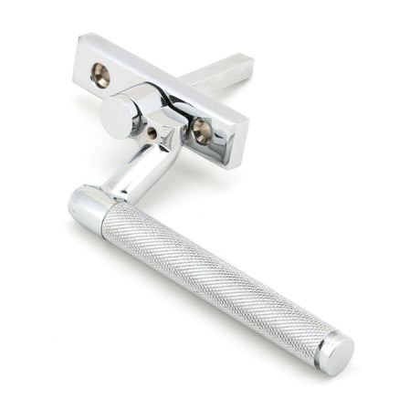 This is an image showing From The Anvil - Polished Chrome Brompton Espag - LH available from trade door handles, quick delivery and discounted prices