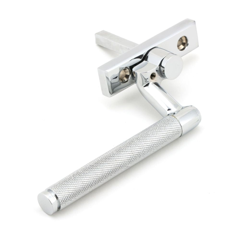 This is an image showing From The Anvil - Polished Chrome Brompton Espag - RH available from trade door handles, quick delivery and discounted prices