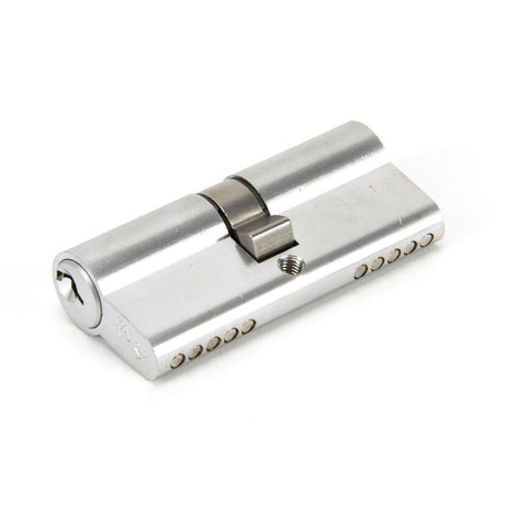 This is an image showing From The Anvil - Satin Chrome 35/35 5pin Euro Cylinder KA available from trade door handles, quick delivery and discounted prices