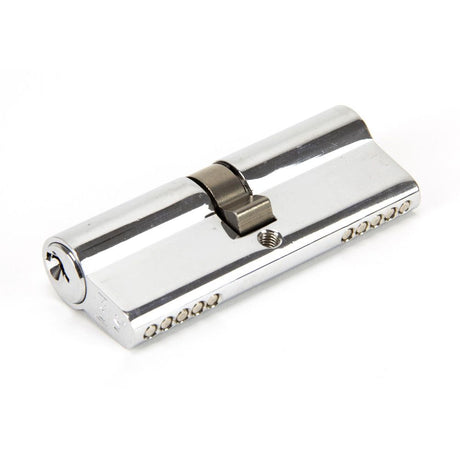 This is an image showing From The Anvil - Polished Chrome 40/40 5pin Euro Cylinder KA available from trade door handles, quick delivery and discounted prices