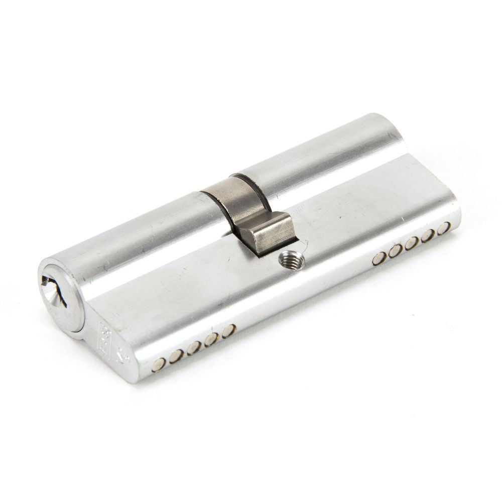 This is an image showing From The Anvil - Satin Chrome 40/40 5pin Euro Cylinder KA available from trade door handles, quick delivery and discounted prices