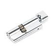 This is an image showing From The Anvil - Polished Chrome 35/45T 5pin Euro Cylinder/Thumbturn available from trade door handles, quick delivery and discounted prices