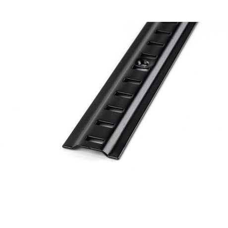 This is an image showing From The Anvil - Black Raised Bookcase Strip 1.83m available from trade door handles, quick delivery and discounted prices