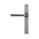 This is an image showing From The Anvil - Pewter Newbury Slimline Lever Espag. Lock Set available from trade door handles, quick delivery and discounted prices