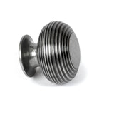 This is an image showing From The Anvil - Pewter Beehive Cabinet Knob 40mm available from trade door handles, quick delivery and discounted prices