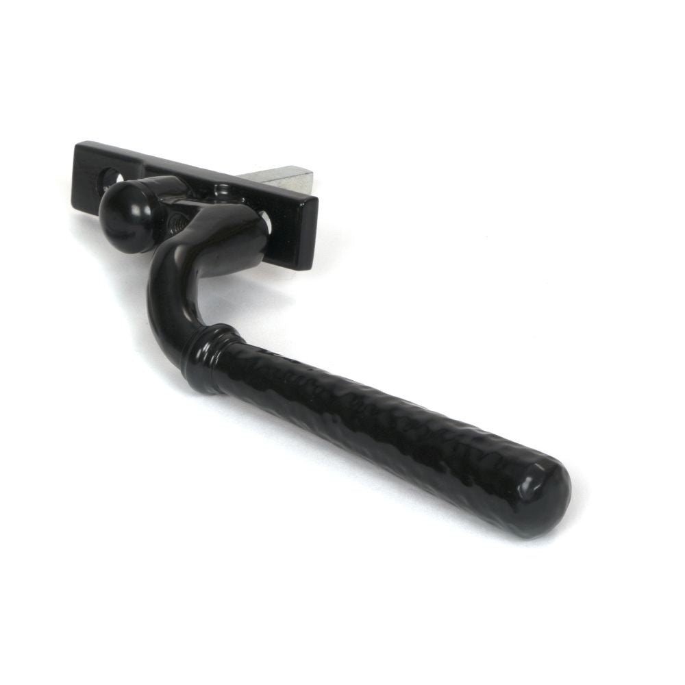 This is an image showing From The Anvil - Black Hammered Newbury Espag - LH available from trade door handles, quick delivery and discounted prices