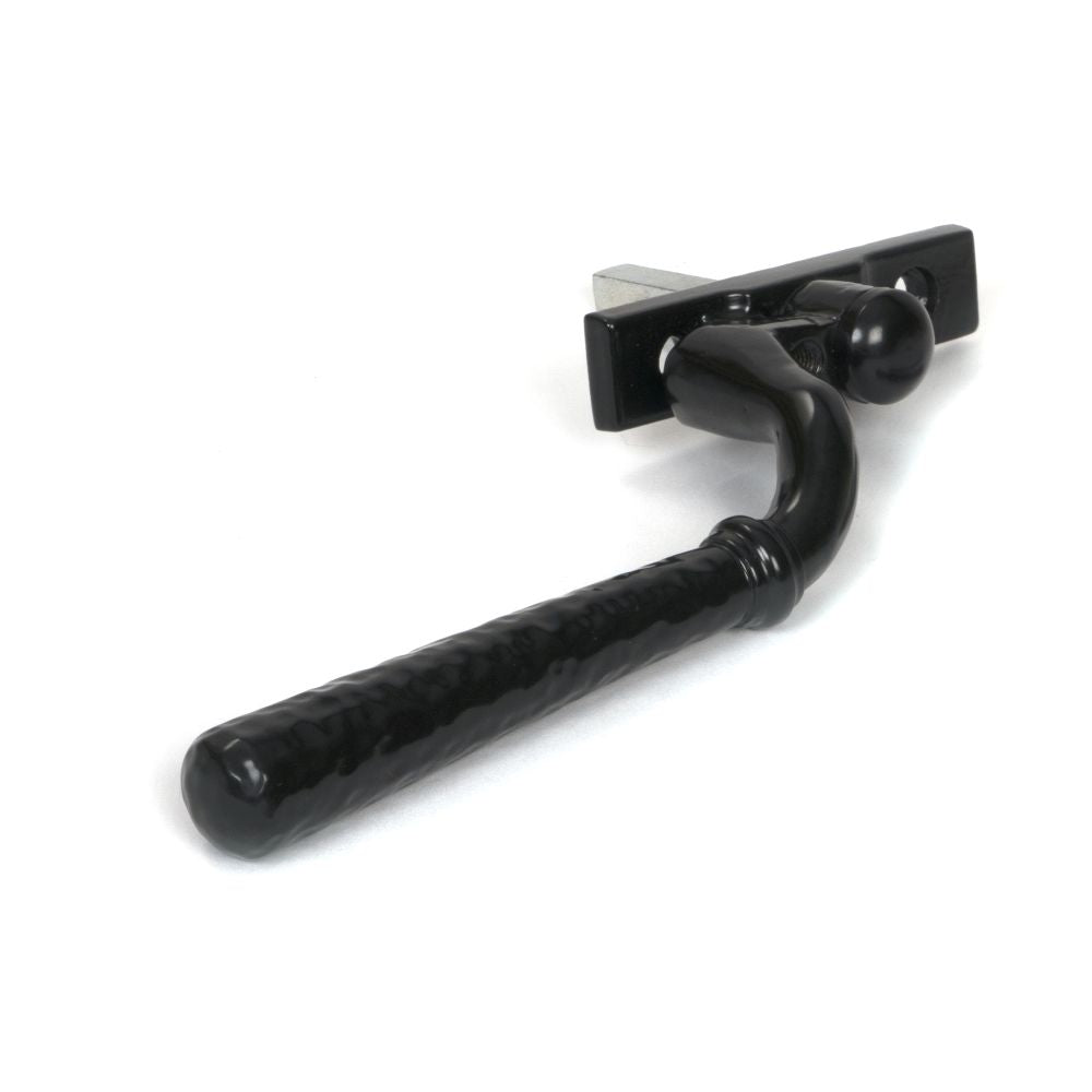 This is an image showing From The Anvil - Black Hammered Newbury Espag - RH available from trade door handles, quick delivery and discounted prices