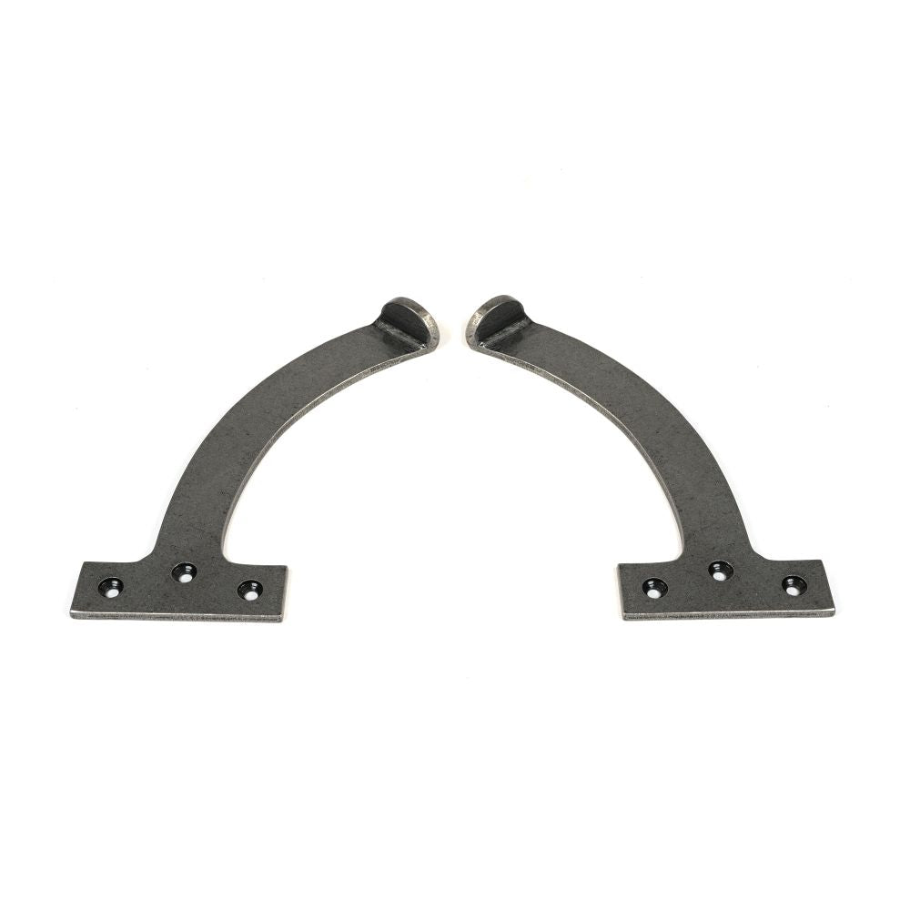 This is an image showing From The Anvil - Pewter 7" Quadrant Stay (Pair) available from trade door handles, quick delivery and discounted prices