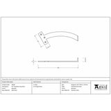 This is an image showing From The Anvil - Beeswax 8.5" Quadrant Stay (Pair) available from trade door handles, quick delivery and discounted prices