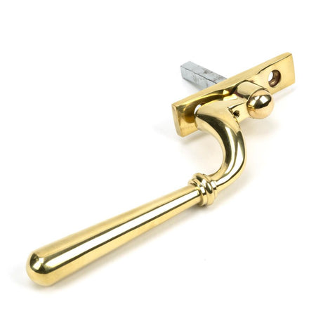 This is an image showing From The Anvil - Polished Brass Newbury Espag - RH available from trade door handles, quick delivery and discounted prices