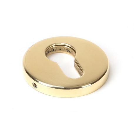 This is an image showing From The Anvil - Polished Brass 52mm Regency Concealed Escutcheon available from trade door handles, quick delivery and discounted prices