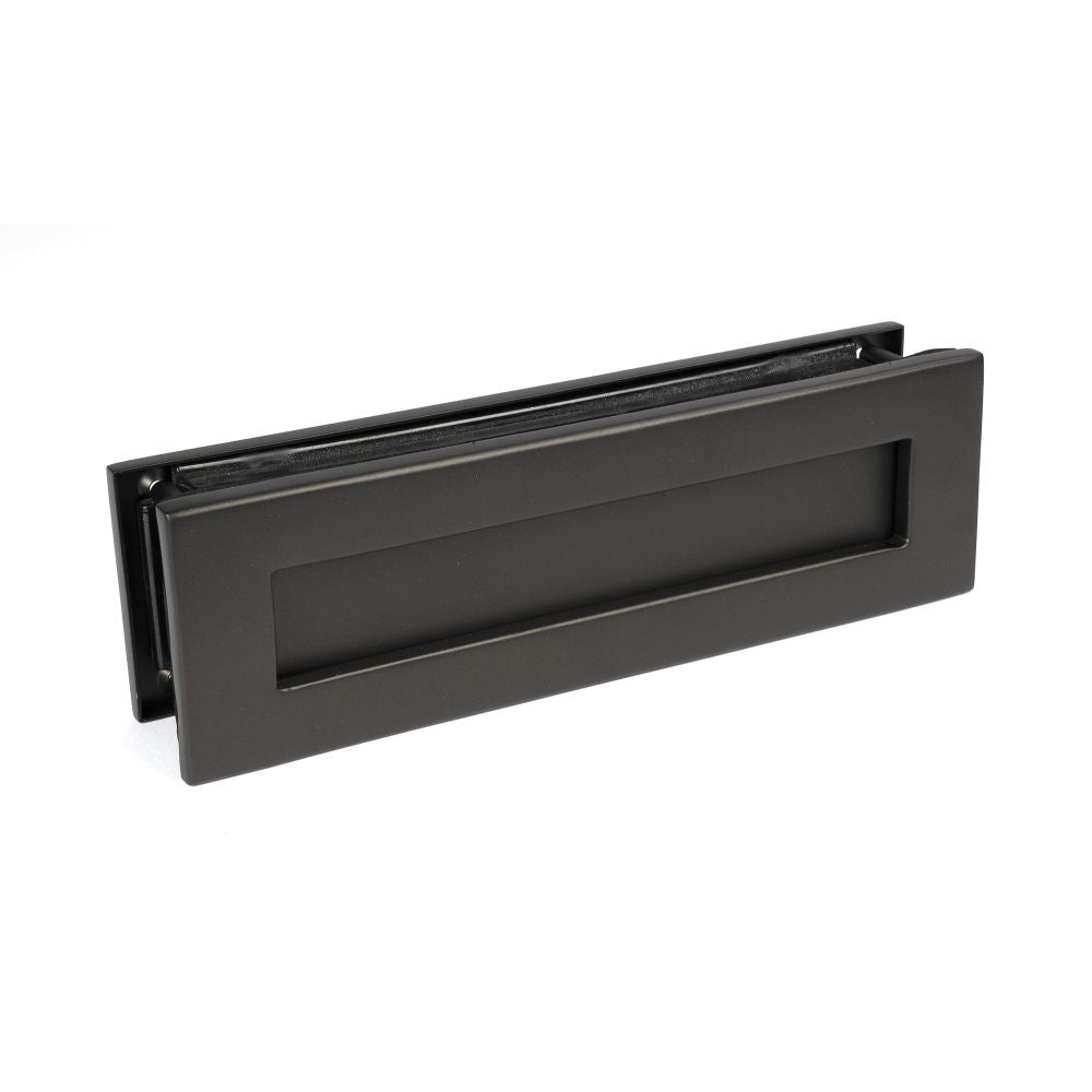 High quality image of From The Anvil - Aged Bronze Traditional Letterbox | Sku. 46554 | Trade Door Handles, Kendal.