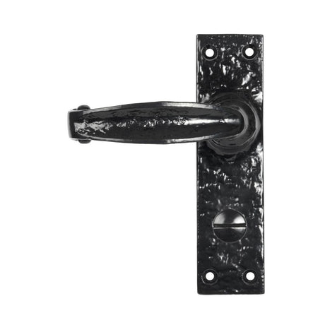 High quality image of From The Anvil - Black Lever Bathroom Set | Sku. 46572 | Trade Door Handles, Kendal.