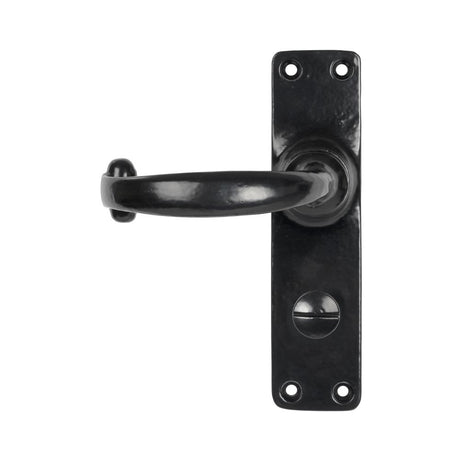 High quality image of From The Anvil - Black MF Lever Bathroom Set | Sku. 46575 | Trade Door Handles, Kendal.