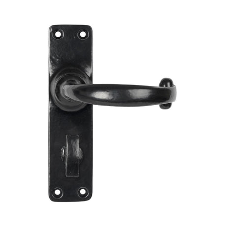 High quality image of From The Anvil - Black MF Lever Bathroom Set | Sku. 46575 | Trade Door Handles, Kendal.