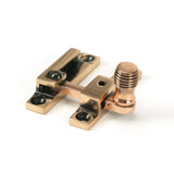 This is an image showing From The Anvil - Polished Bronze Beehive Quadrant Fastener - Narrow available from trade door handles, quick delivery and discounted prices