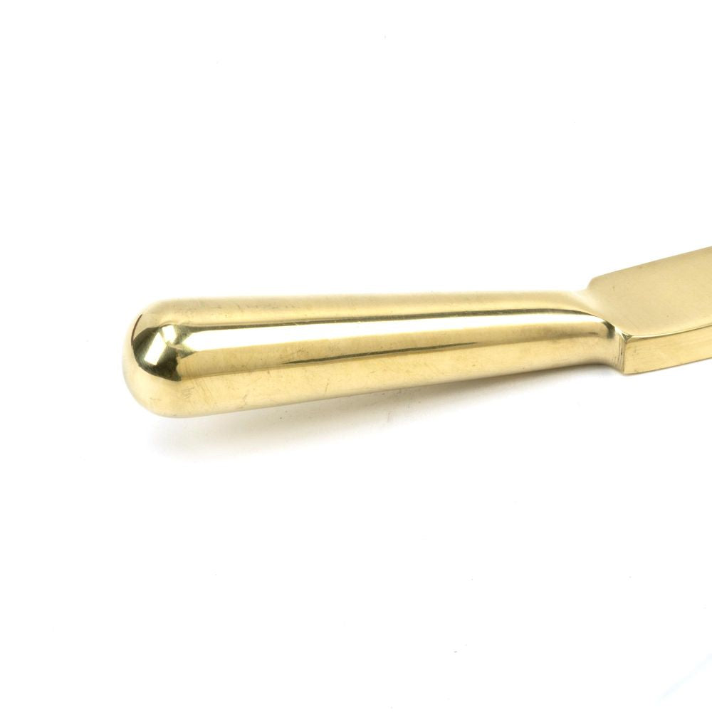 This is an image showing From The Anvil - Polished Brass 12" Newbury Stay available from trade door handles, quick delivery and discounted prices