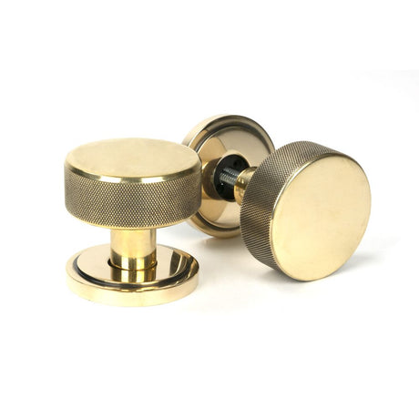 High quality image of From The Anvil - Aged Brass Brompton Mortice/Rim Knob Set (Art Deco) | Sku. 46775 | Trade Door Handles, Kendal.