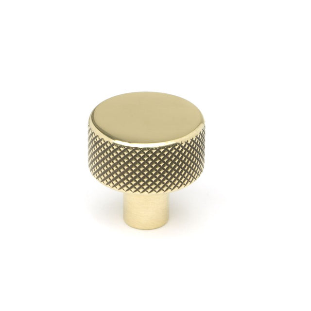High quality image of From The Anvil - Aged Brass Brompton Cabinet Knob - 25mm (No rose) | Sku. 46815 | Trade Door Handles, Kendal.