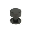 This is an image showing From The Anvil - Aged Bronze Brompton Cabinet Knob - 25mm (Plain) available from trade door handles, quick delivery and discounted prices