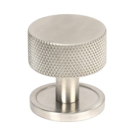 High quality image of From The Anvil - Satin SS (304) Brompton Cabinet Knob - 32mm (Plain) | Sku. 46890 | Trade Door Handles, Kendal.
