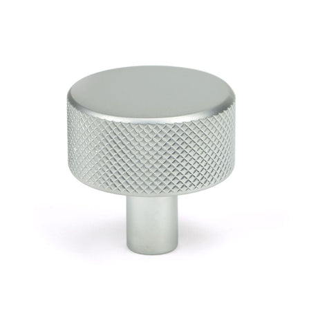High quality image of From The Anvil - Satin Chrome Brompton Cabinet Knob - 32mm (No rose) | Sku. 46892 | Trade Door Handles, Kendal.
