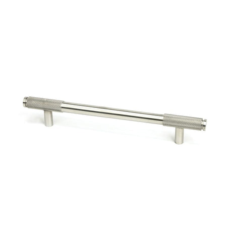 This is an image showing From The Anvil - Satin SS (304) Half Brompton Pull Handle - Medium available from trade door handles, quick delivery and discounted prices