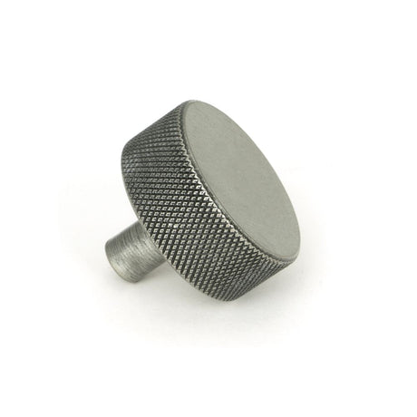 This is an image showing From The Anvil - Pewter Brompton Cabinet Knob - 38mm (No rose) available from trade door handles, quick delivery and discounted prices