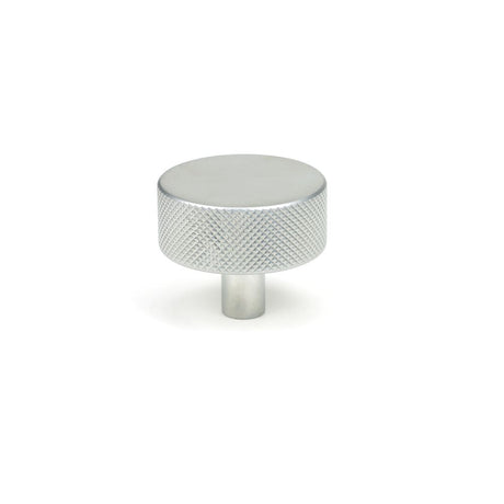 High quality image of From The Anvil - Satin Chrome Brompton Cabinet Knob - 38mm (No rose) | Sku. 47090 | Trade Door Handles, Kendal.