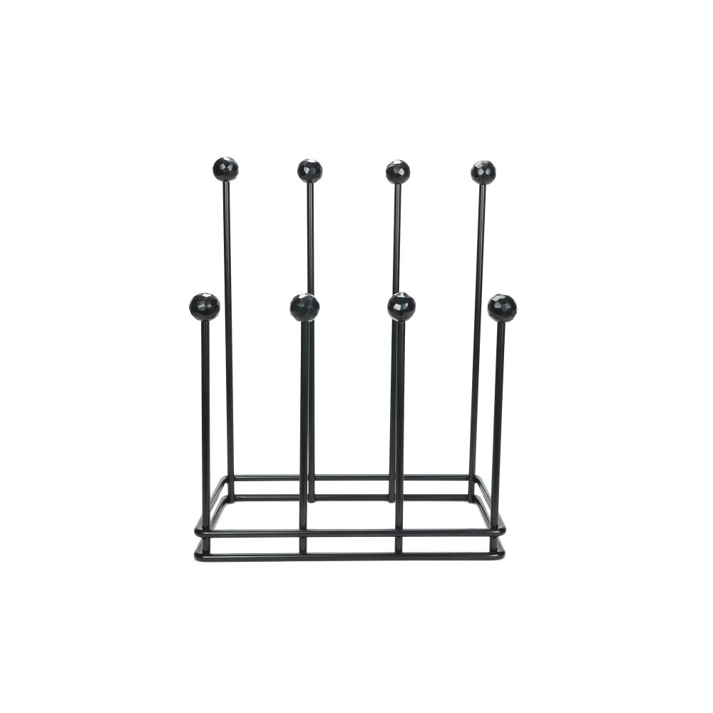 This is an image showing From The Anvil - Matt Black Four Pair Boot Rack available from trade door handles, quick delivery and discounted prices