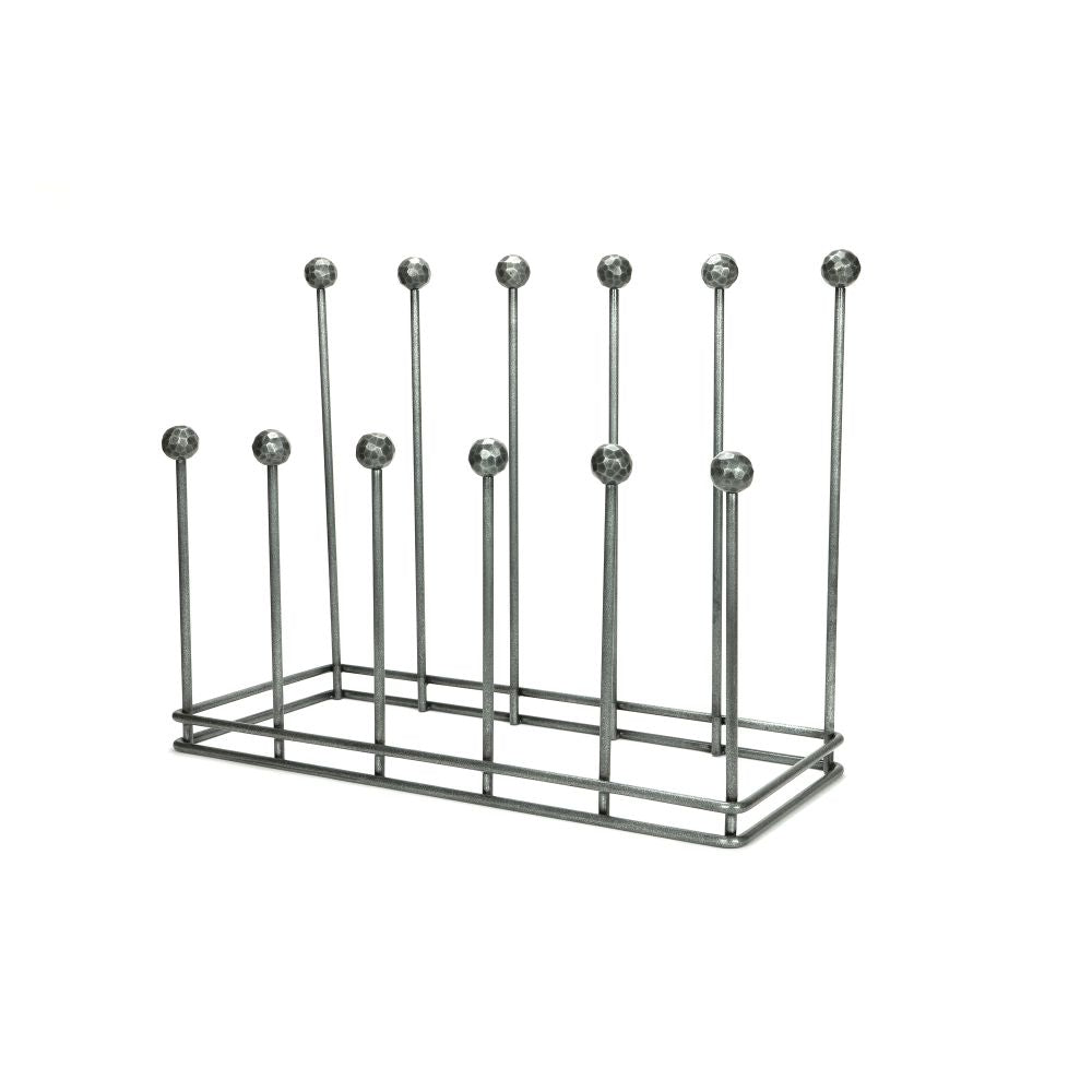 This is an image showing From The Anvil - Pewter Six Pair Boot Rack available from trade door handles, quick delivery and discounted prices