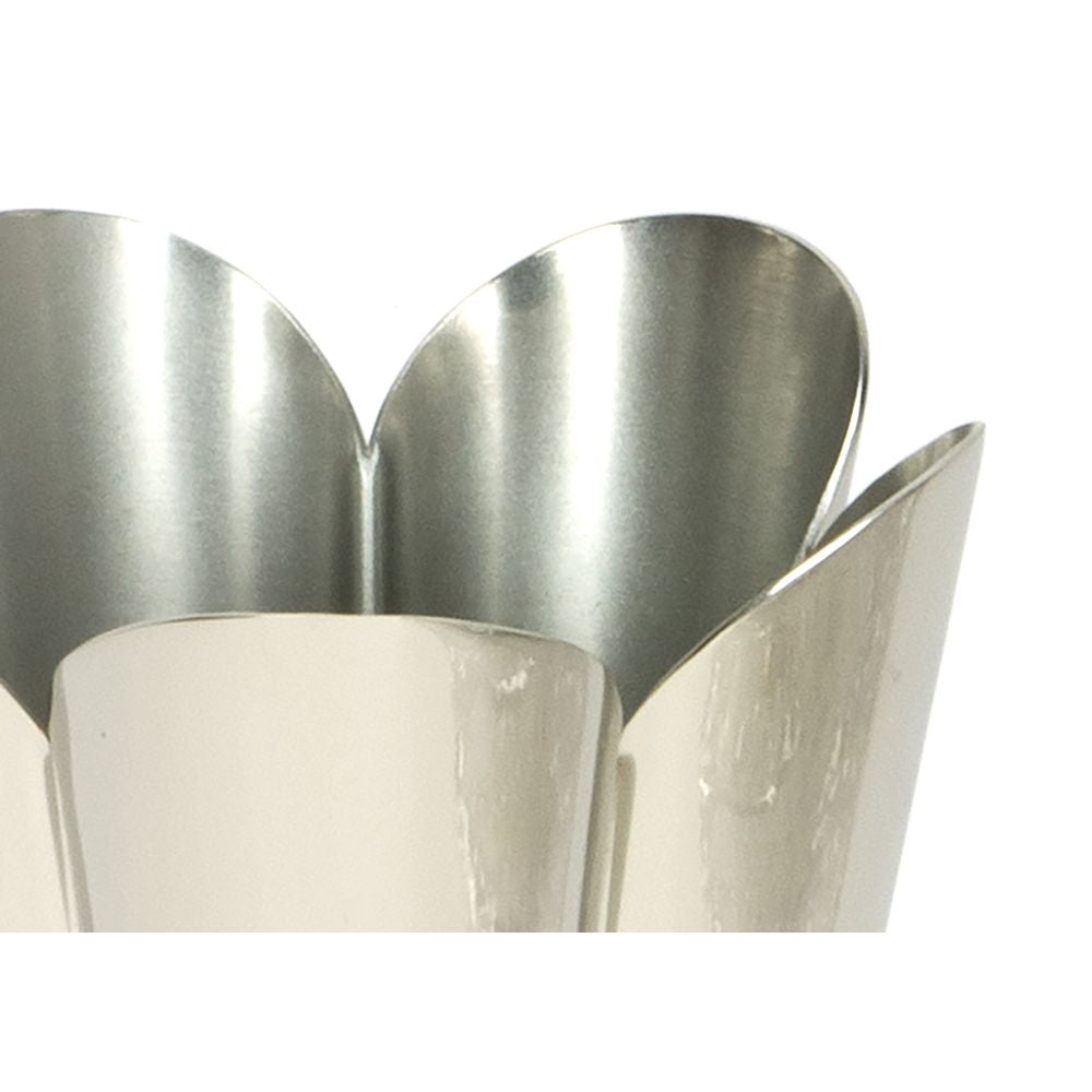 This is an image showing From The Anvil - Smooth Nickel Flora Pot - Small available from trade door handles, quick delivery and discounted prices