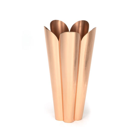 This is an image showing From The Anvil - Smooth Copper Flora Vase available from trade door handles, quick delivery and discounted prices