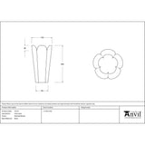 This is an image showing From The Anvil - Smooth Nickel Flora Vase available from trade door handles, quick delivery and discounted prices