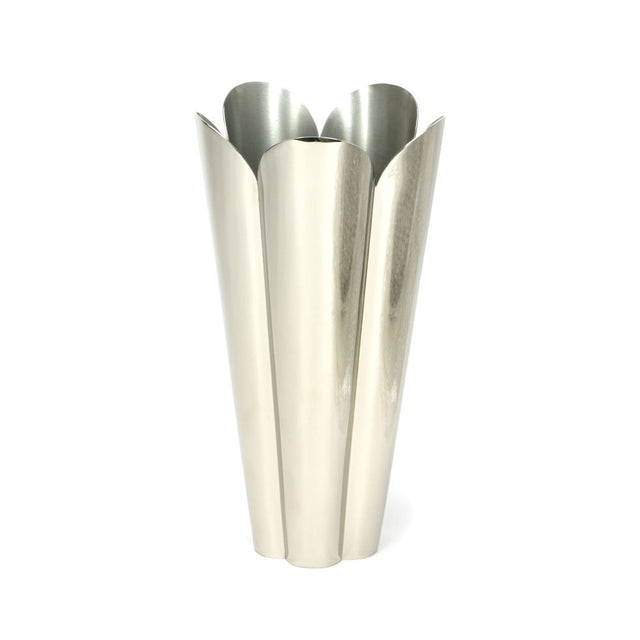 This is an image showing From The Anvil - Smooth Nickel Flora Vase available from trade door handles, quick delivery and discounted prices