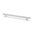 High quality image of From The Anvil - Satin Chrome Half Brompton Pull Handle - Large | Sku. 47155 | Trade Door Handles, Kendal.