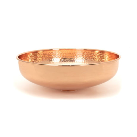 This is an image showing From The Anvil - Hammered Copper Round Sink available from trade door handles, quick delivery and discounted prices