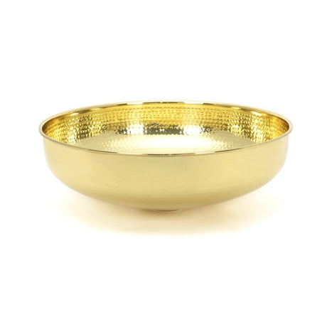 This is an image showing From The Anvil - Hammered Brass Round Sink available from trade door handles, quick delivery and discounted prices