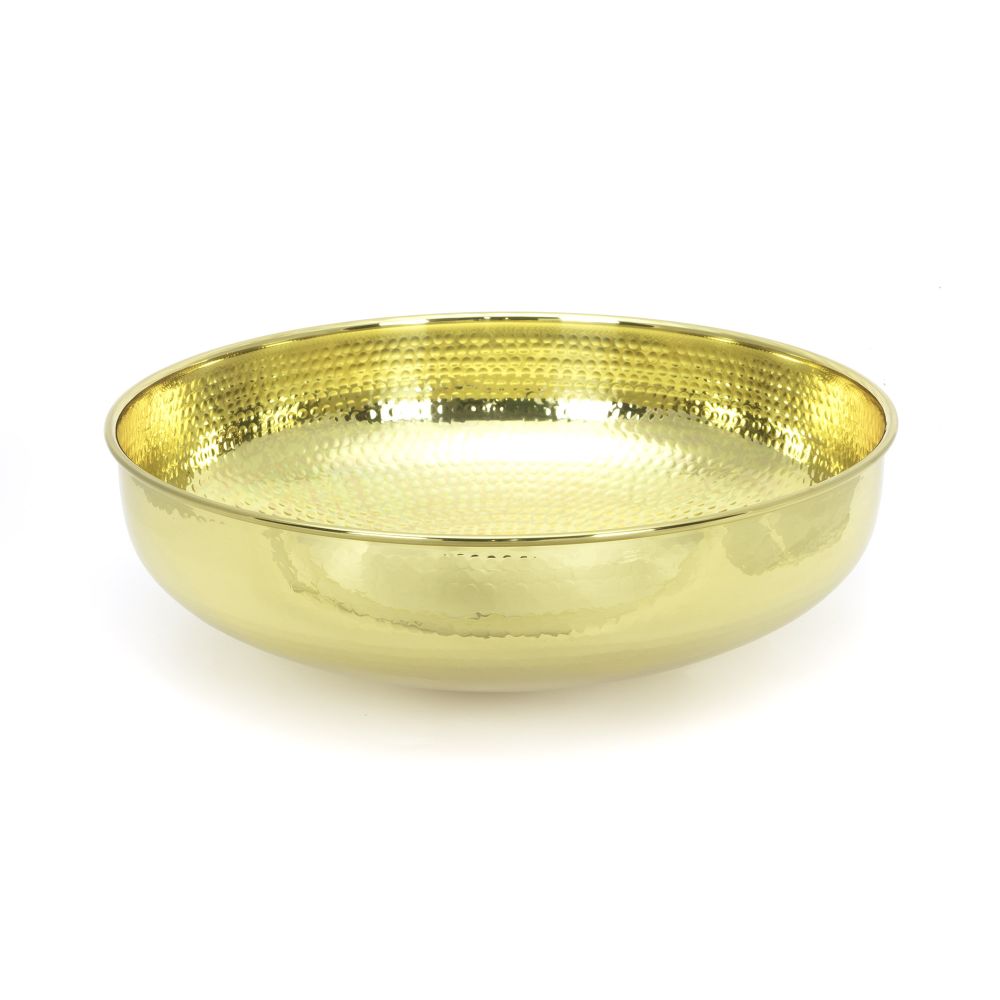 High quality image of From The Anvil - Hammered Brass Round Sink | Sku. 47199 | Trade Door Handles, Kendal.